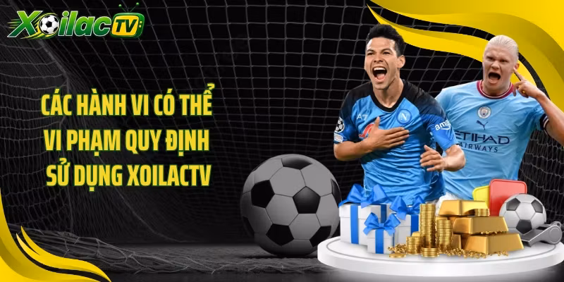Các hành vi có thể vi phạm quy định sử dụng XOILACTV