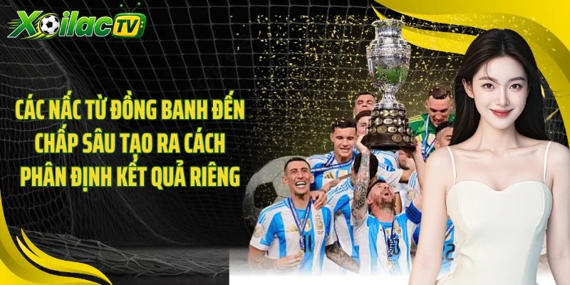Các nấc từ đồng banh đến chấp sâu tạo ra cách phân định kết quả riêng