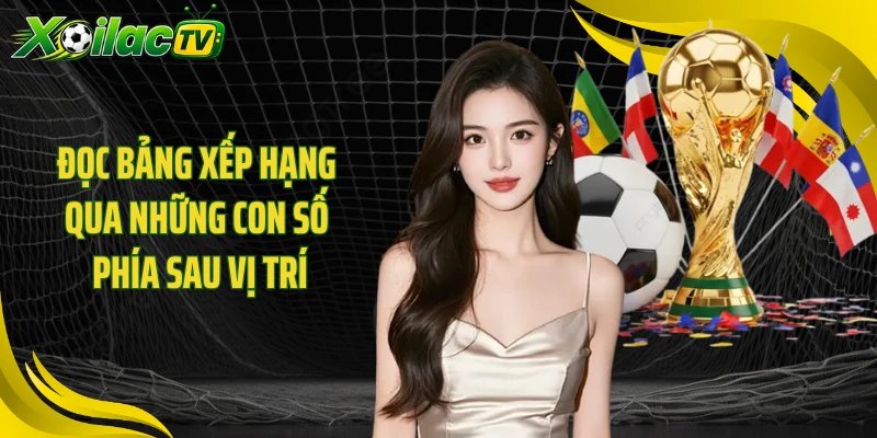 Đọc bảng xếp hạng qua những con số phía sau vị trí